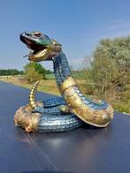 Beeld, slang pyton steampunk - 22.5 cm - polyresin
