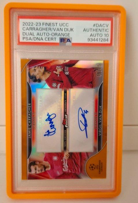 2022/23 Topps Finest Virgin Van Dijk and Jamie Carragher, Verzamelen, Stickers