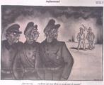 Fascisten durven arbeiders niet aan op spotprent (Lithos), Antiek en Kunst, Kunst | Litho's en Zeefdrukken, Verzenden