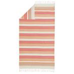 Set hamamdoeken - handdoek boho - 100x190 cm - roze oranje, Nieuw, Verzenden