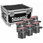 BeamZ BBP60 Uplighter set met 6 draadloze spots in flightcas, Verzenden, Nieuw