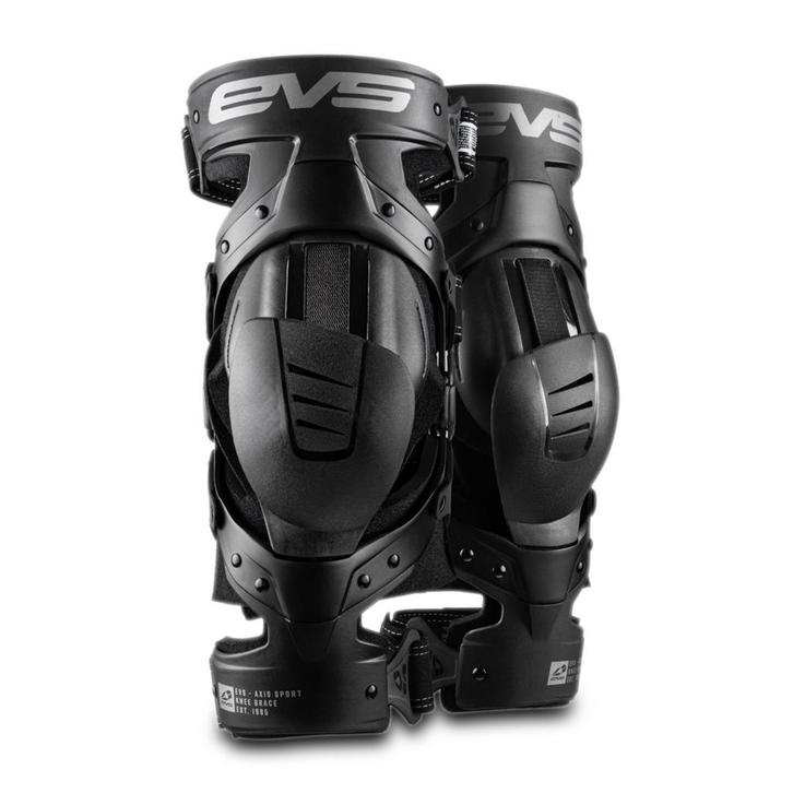 Cross Kniebrace EVS Axis Sport Zwart-Grijs, Motoren, Accessoires | Overige, Nieuw, Verzenden