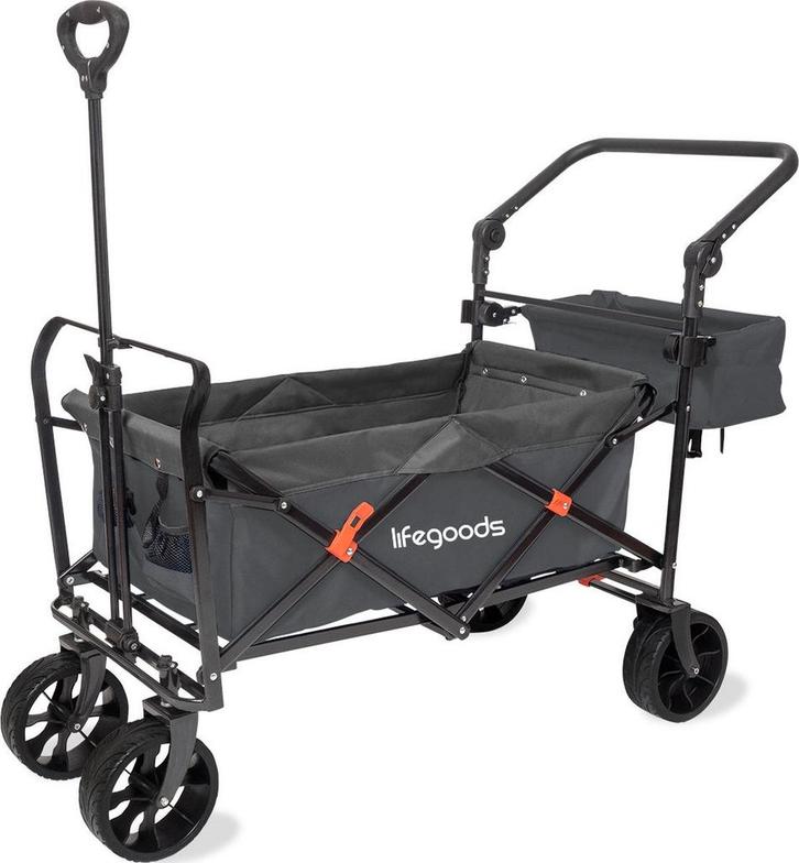 2dekans | LifeGoods Bolderkar - Opvouwbaar - Tot 120KG - 90L, Caravans en Kamperen, Bolderkarren, Gebruikt, Ophalen of Verzenden