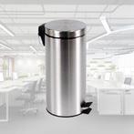 2dekans | BRASQ Pedaalemmer 30 Liter - RVS - PB130 -, Ophalen of Verzenden, Zo goed als nieuw