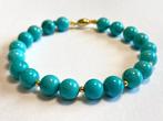 18 Kilates (750) Goud - Turkoois - Armband, Antiek en Kunst