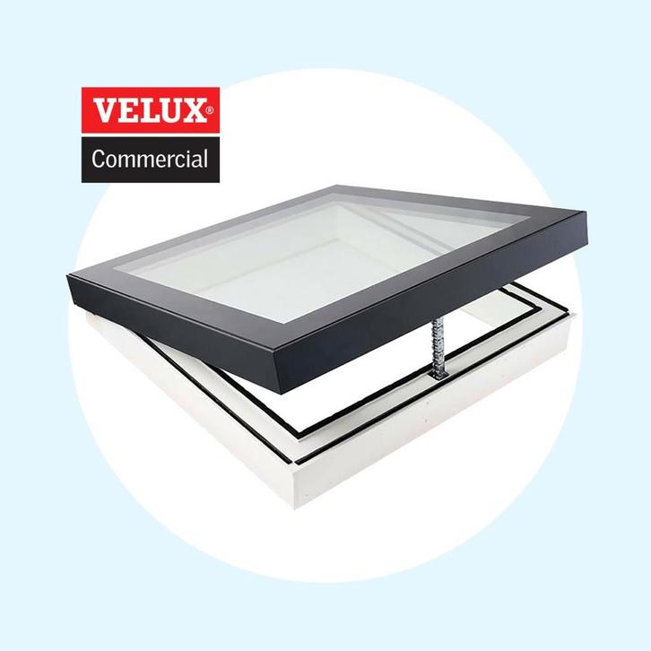 Velux Commercial Monolight platdakraam ventilerend triple..., Doe-het-zelf en Verbouw, Glas en Ramen, Dakraam, Nieuw, Verzenden
