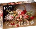 A Basket of Roses and Carnations Puzzel (1000 stukjes) |, Verzenden, Nieuw