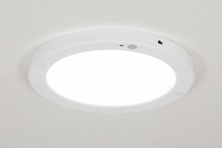 Rietveld Plafondlampen - Wit - Kunststof, Huis en Inrichting, Lampen | Plafondlampen, Verzenden