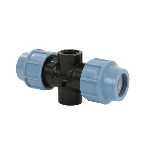 Unidelta T-stuk 90° grondpenaansluiting - 2x klem | 1x, Doe-het-zelf en Verbouw, Verwarming en Radiatoren, Nieuw, Verzenden