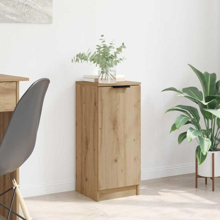 vidaXL Dressoir Artisan Eiken 30 x 30 x 70 cm Bewerkt hout, Huis en Inrichting, Kasten | Dressoirs, Nieuw, Minder dan 50 cm, Overige houtsoorten