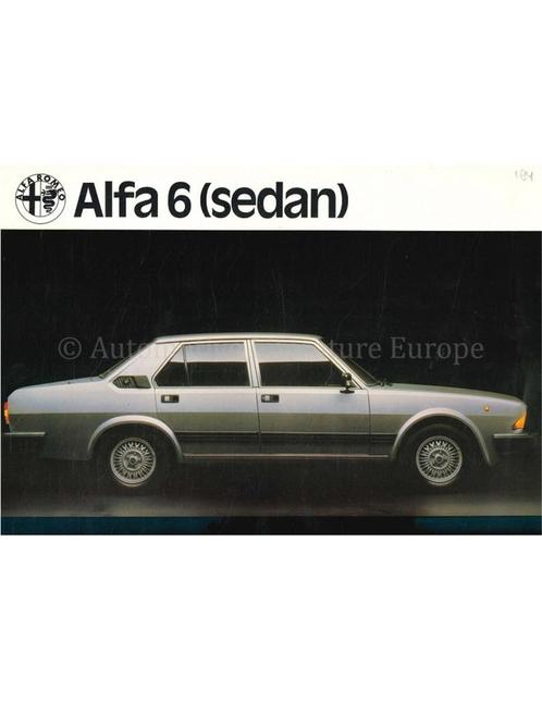 1983 ALFA ROMEO ALFA 6 LEAFLET ENGELS, Boeken, Auto's | Folders en Tijdschriften, Alfa Romeo