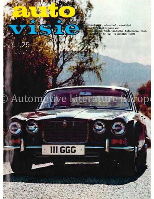 1969 AUTOVISIE MAGAZINE 42 NEDERLANDS, Boeken, Auto's | Folders en Tijdschriften