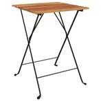 Klaptafel 55x54cm | retourdeal 42% korting, Huis en Inrichting, Tafels | Eettafels, 50 tot 100 cm, Tuinmeubilair, Metaal, Overige vormen