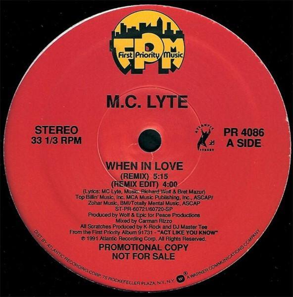 Lp - M.C. Lyte - When In Love, Cd's en Dvd's, Vinyl | Hiphop en Rap, Verzenden