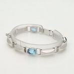 Armband - 18 karaat Witgoud Topaas, Nieuw
