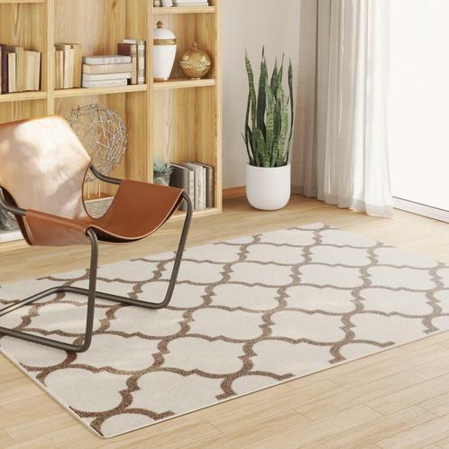 vidaXL Vloerkleed voor binnen buiten laagpolig 160x230 cm, Huis en Inrichting, Stoffering | Tapijten en Kleden, Bruin, Nieuw, Verzenden