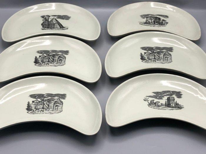 Laveno Mombello Céramique - Bord (6) - Aardewerk - halve, Antiek en Kunst, Antiek | Meubels | Tafels