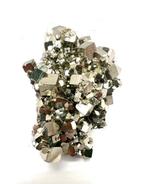 PREMIUM - pyriet ongelooflijk Kristalcluster - Hoogte: 80 mm, Verzamelen, Mineralen en Fossielen