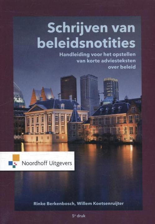 Schrijven van beleidsnotities, 9789001875350, Boeken, Studieboeken en Cursussen, Zo goed als nieuw, Verzenden