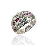 Ring - 14 karaat Witgoud, Prachtige 14K Witgouden Ring met, Nieuw