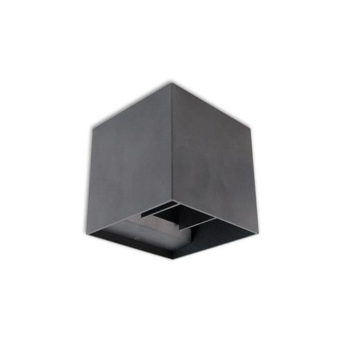 LED Cube Wandlamp | Dimbaar | IP44 | G9 fitting | Antraciet, Tuin en Terras, Buitenverlichting, Aluminium, Ophalen of Verzenden