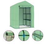 Tuinkas 143x143x195: Retourdeal voor de kleine tuinier! 35%, Staal, Folie, Ophalen of Verzenden, Kweekkas