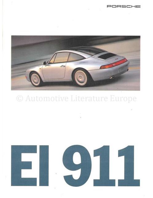 1995 PORSCHE 911 (CARRERA | TARGA | TURBO) BROCHURE SPAANS, Boeken, Auto's | Folders en Tijdschriften, Porsche