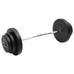vidaXL Halter gebogen met gewichten 60 kg, Verzenden, Nieuw