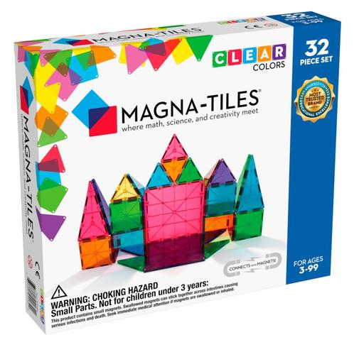 Magna Tiles - 32 stuks Clear Colors - Constructiespeelgoed, Kinderen en Baby's, Speelgoed | Overig
