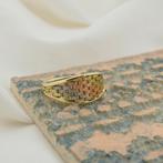 Tricolor gouden geweven ring (witgoud, trinity ring), Sieraden, Tassen en Uiterlijk, Ringen, Gebruikt, Overige kleuren, Ophalen of Verzenden