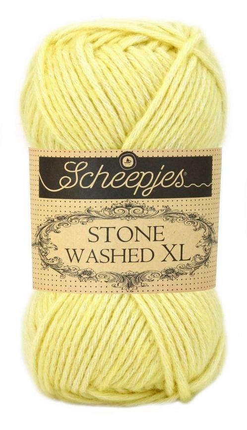 Scheepjes Stone Washed XL - 857 citrine - Katoen Garen, Hobby en Vrije tijd, Breien en Haken, Ophalen of Verzenden