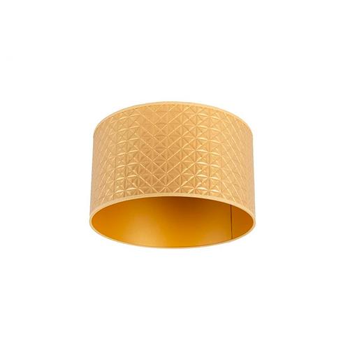 Lampenkap goud 35/35/20 triangle dessin, Huis en Inrichting, Lampen | Lampenkappen, Minder dan 25 cm, Overige vormen, Overige kleuren