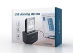 Docking station SATA HDD SSD harde schijf 2.5 + 3.5 inch usb, Verzenden, Nieuw