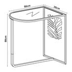 [en.casa] Bijzettafel Ulvik 50x50x35 cm zwart, Huis en Inrichting, Tafels | Bijzettafels, Verzenden, Nieuw