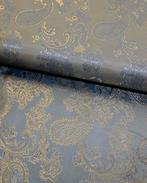 Luxe Jacquard Voering Beige/Blauw, Nieuw, Blauw