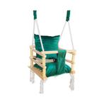 Luxe houten 3 in 1 groene meegroei baby schommel en Kinder, Ophalen of Verzenden, Nieuw