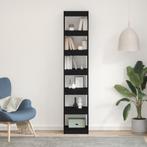vidaXL Boekenkast Zwart Eiken 40x30x198 cm Gelaagd Hout, Huis en Inrichting, Kasten | Boekenkasten, Minder dan 50 cm, Verzenden
