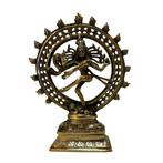 Beeld Shiva Nataraj Dubbele Ring - Messing, Nieuw