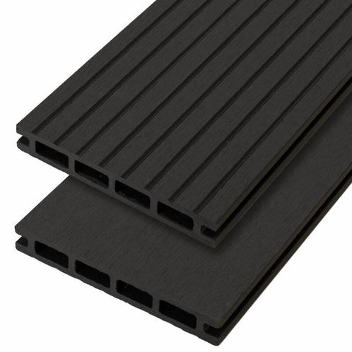 C-Wood vlonderplank composiet 2,1 x 14 cm antraciet (4 mtr), Tuin en Terras, Terrasdelen en Vlonders, Nieuw, Kunststof, Verzenden