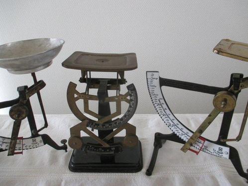 Post/brieven weegschaal (3) - gietijzer ,metaal ,messing, en, Antiek en Kunst, Curiosa en Brocante