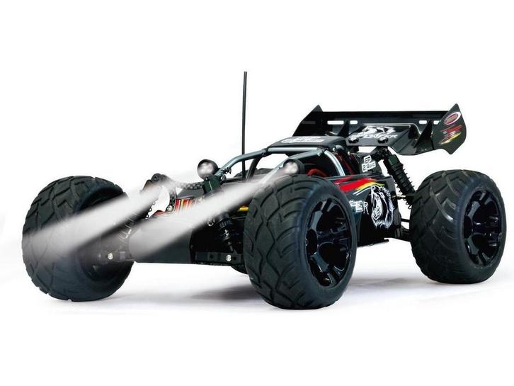 Jamara Splinter EP 1:10 - RC Auto - 2,4 GHz met LED - Zwart, Kinderen en Baby's, Speelgoed | Overig, Nieuw, Verzenden