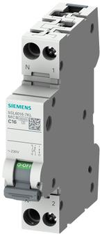 Siemens 5SL6 C6A Aardlekschakelaar 230V 6kA 1P+N -, Verzenden, Nieuw, Overige typen