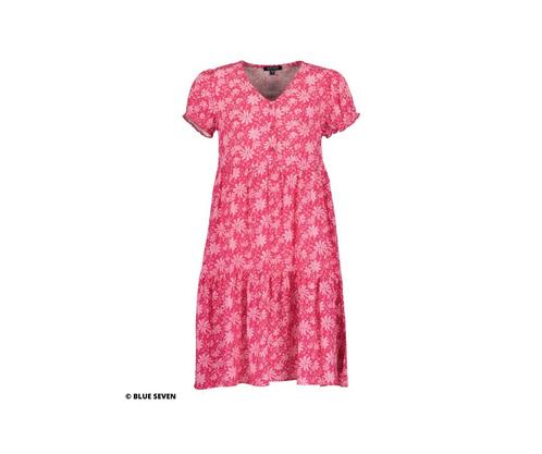 Jurk - korte mouwen - gebloemd - maten: 140, 152, 176 - Blue, Kinderen en Baby's, Kinderkleding | Overige, Nieuw, Verzenden