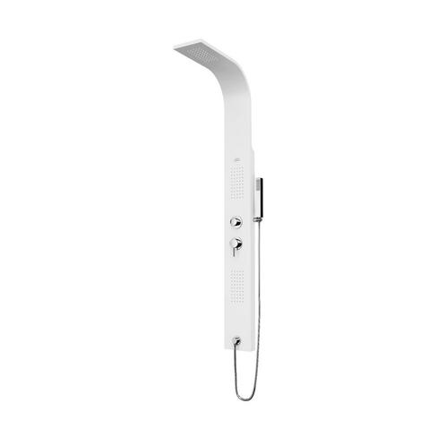 Douchepaneel Lacus Spargi 160x15x6 cm Mat Wit, Doe-het-zelf en Verbouw, Sanitair, Kraan, Nieuw, Chroom, Ophalen of Verzenden
