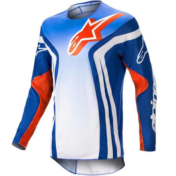 Alpinestars Racer Semi cross shirt Blauw/Hot Oranje – XXL, Motoren, Kleding | Motorkleding, Motorcrosskleding, Heren, Nieuw met kaartje
