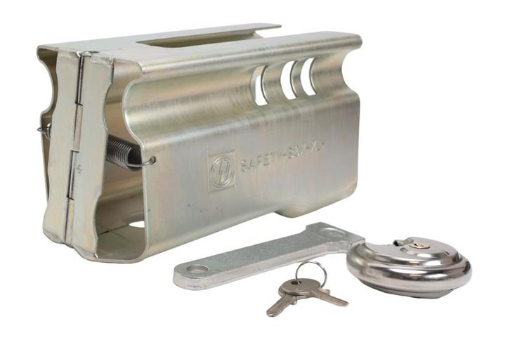 Disselslot koker Albe XL - premium - zilver - staal - incl., Auto diversen, Aanhangwagen-onderdelen, Ophalen of Verzenden