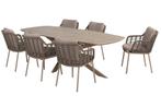 Taste Puglia/Prado 6-persoons deens ovale tuinset 240x105, Verzenden, Nieuw, Rvs, Tuinset