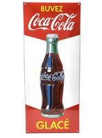 Emaille bord Buvez Coca Cola Glacé, Nieuw, Verzenden