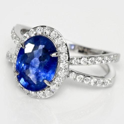 Zonder Minimumprijs - Ring - 18 karaat Witgoud, IGI & Lotus, Sieraden, Tassen en Uiterlijk, Ringen