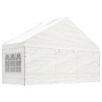 vidaXL Prieel met dak 5,88x2,23x3,75 m polyetheen wit, Verzenden, Nieuw